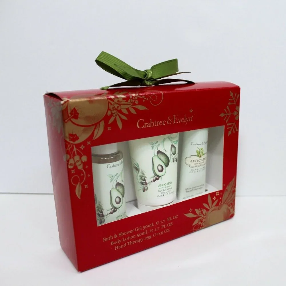 Crabtree & Evelyn Avocado, Olive & Basil 3-Pack Set
